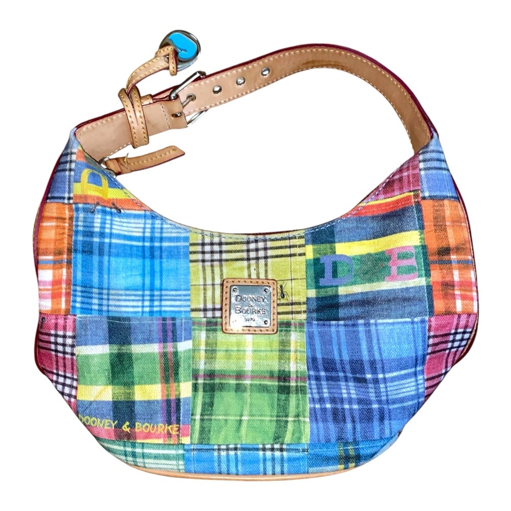 Dooney & Bourke Colorful Plaid Hobo Bag